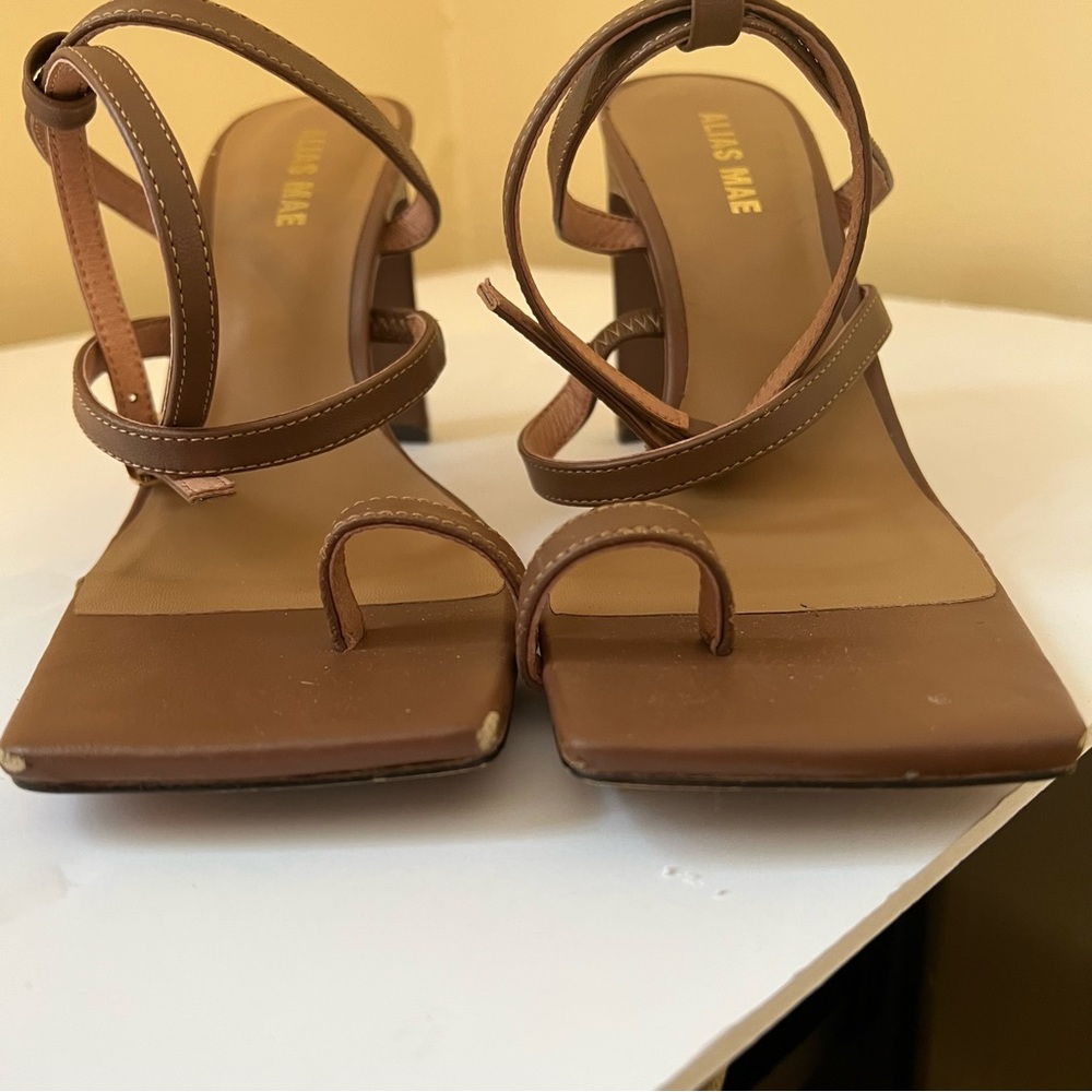 Alias Mae Square Toe Sandals And Toe Ring - image 6